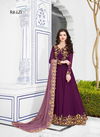 wine Colour Latest Fancy Designer Festiv wear Georgette With Heavy Cording Embroidery Salwar Suit collection 20044